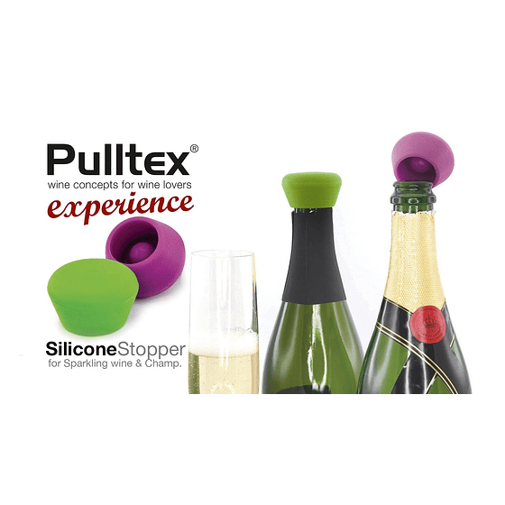 Set de 2 Tapones de Silicona Espumante | Negro & Rojo oscuro