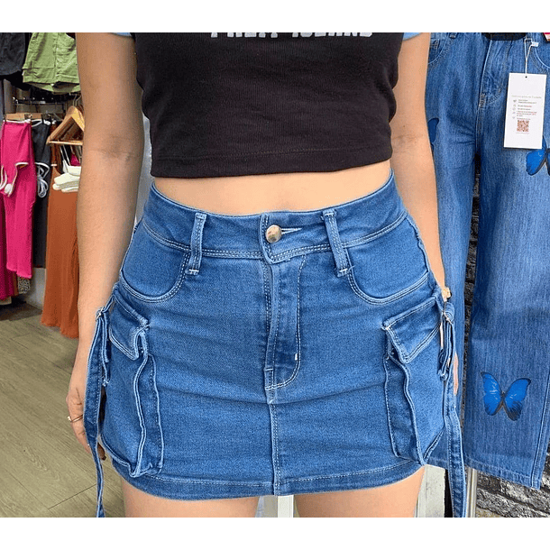 Falda Short Elasticada