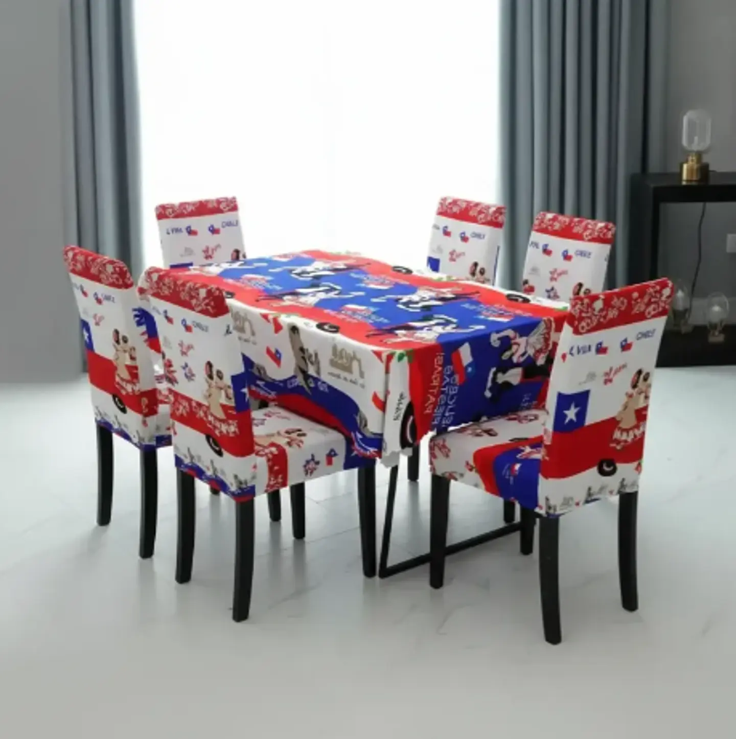 Set 18 Mantel + 6 Fundas de silla 1