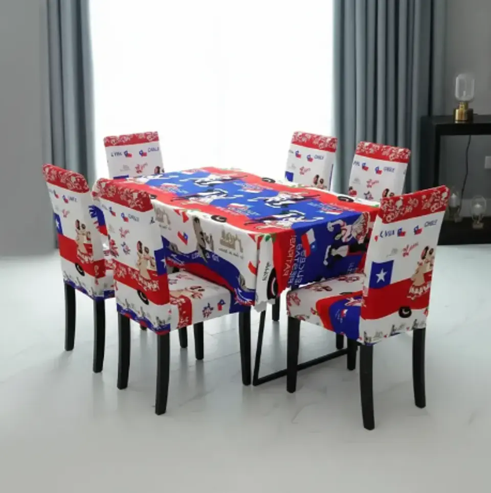 Set 18 Mantel + 6 Fundas de silla 1
