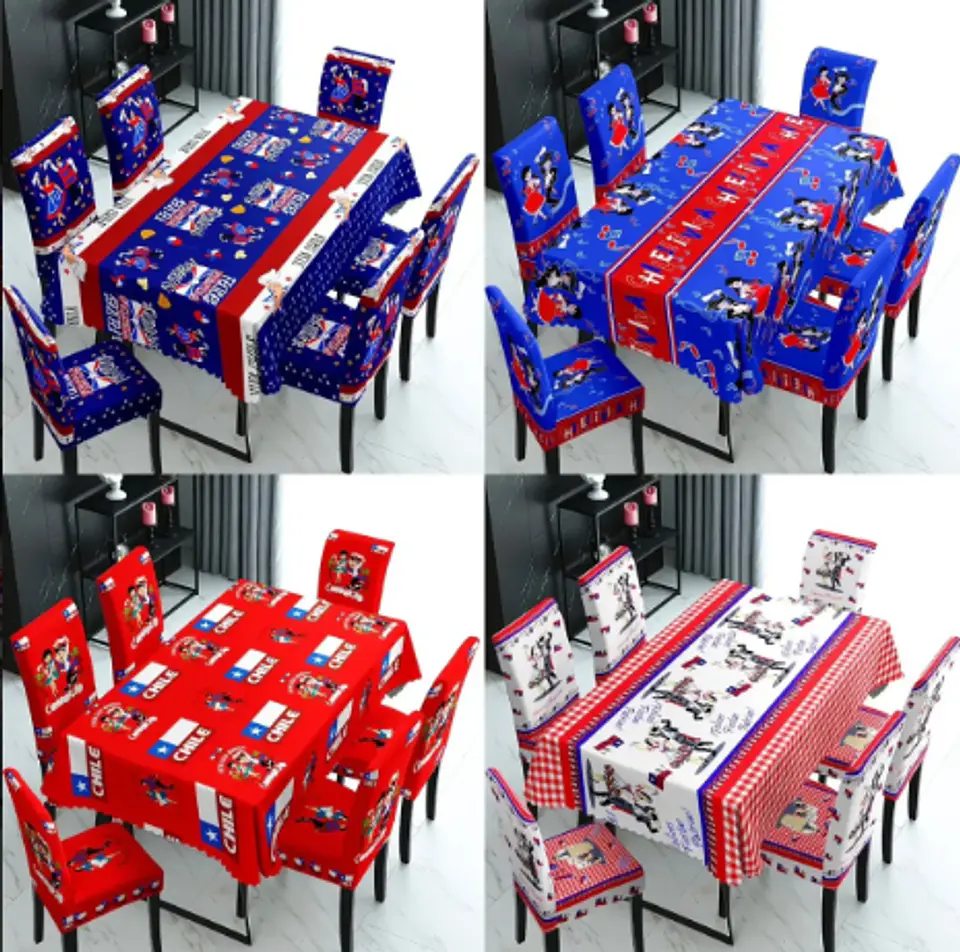 Set 18 Mantel + 6 Fundas de silla 2