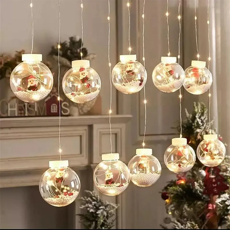 Cortina de Esferas Navidad  1