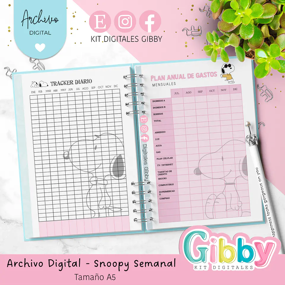 Archivo Digital - Planner Snoopy 2026  6