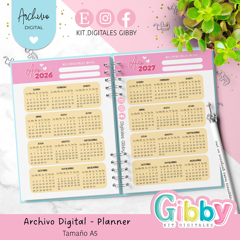 Archivo Digital - Planner 2026 A5 2