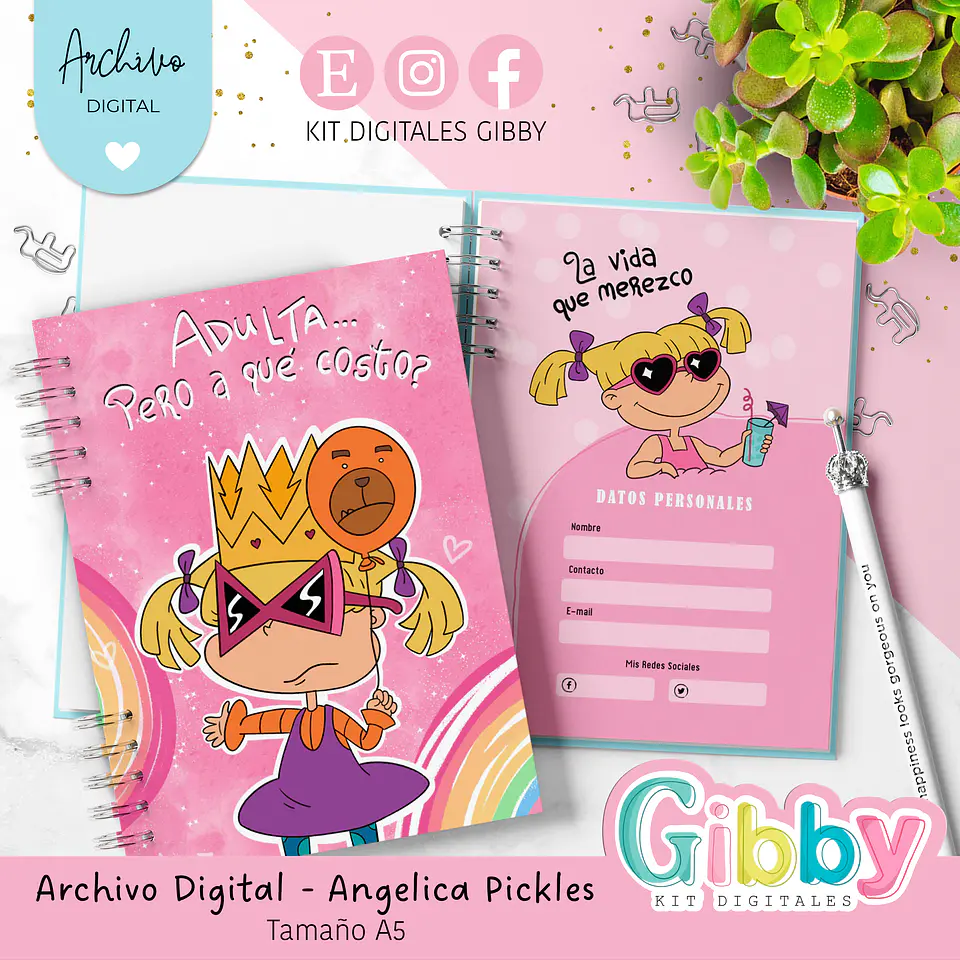 ARCHIVO DIGITAL  - Bello planner angelica A5 año 2026 1
