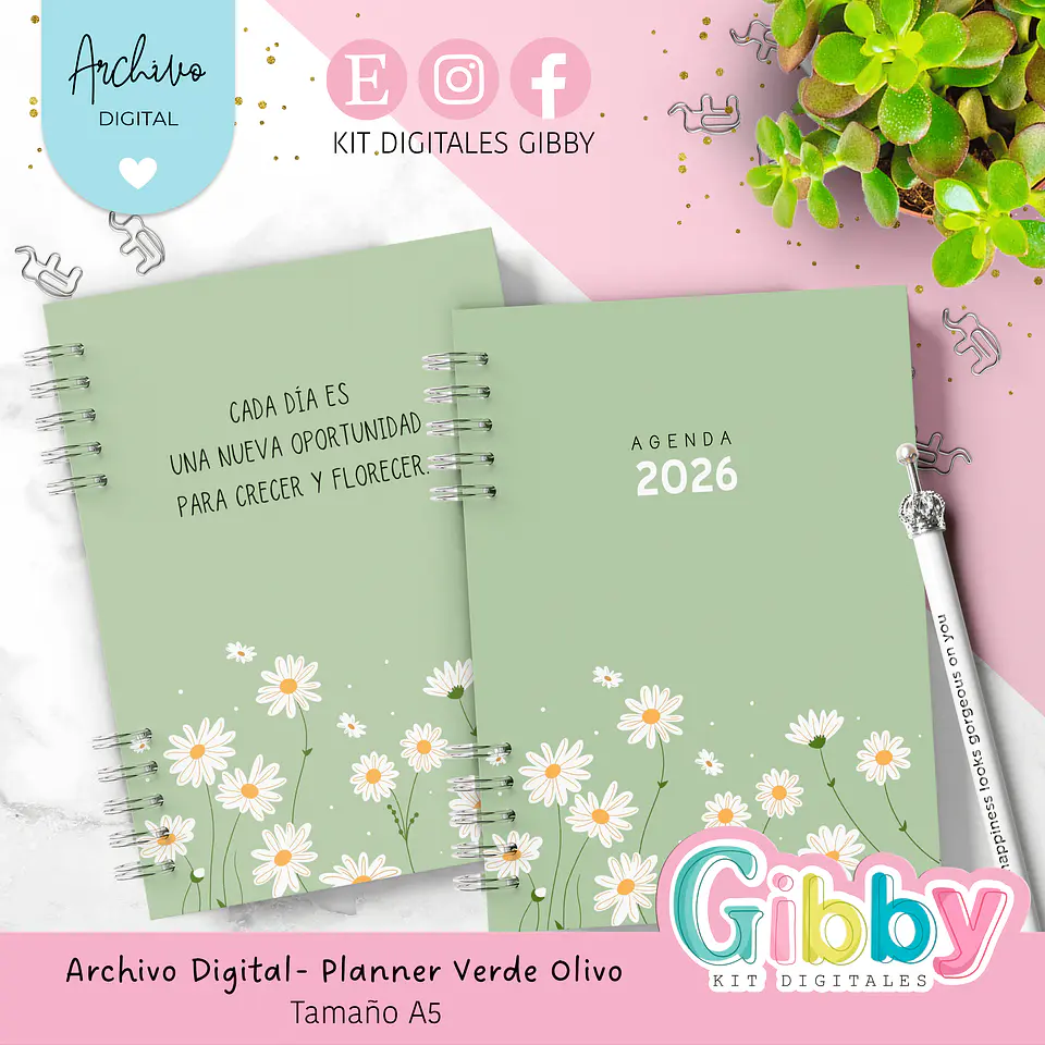 ARCHIVO DIGITAL 2026 - Agenda fechada 2026 verde oliva  7