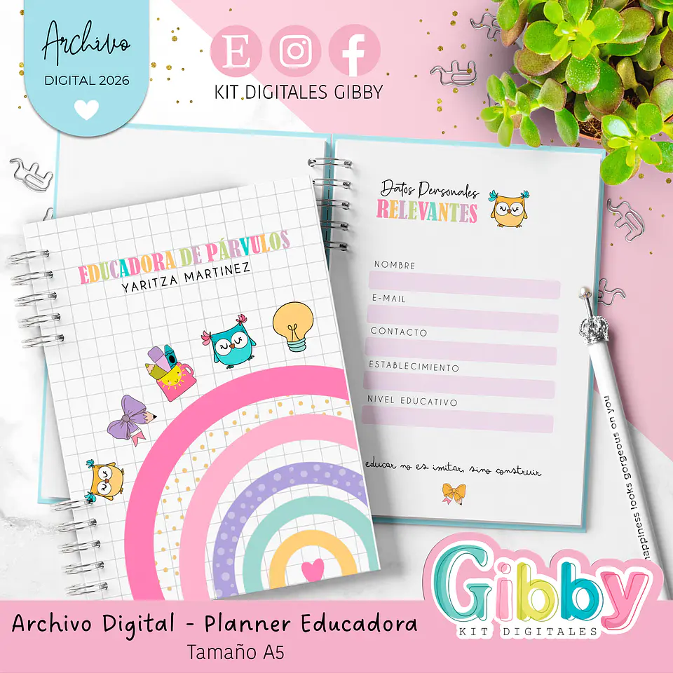 Archivo Digital 2026 - Planner digital de educadora de párvulos 8