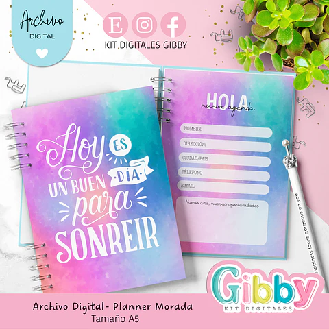 ARCHIVO DIGITAL - Agenda morada clásica 2026 (PDF-PPTx)