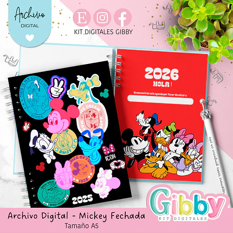 ARCHIVO DIGITAL- Agenda Disney Mickey mouse 2026 (pdf-pptx( A5)