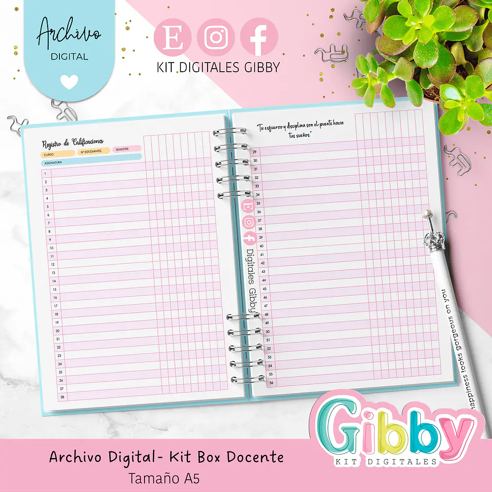 Kit box Archivo digital - Docente/Profesora  8
