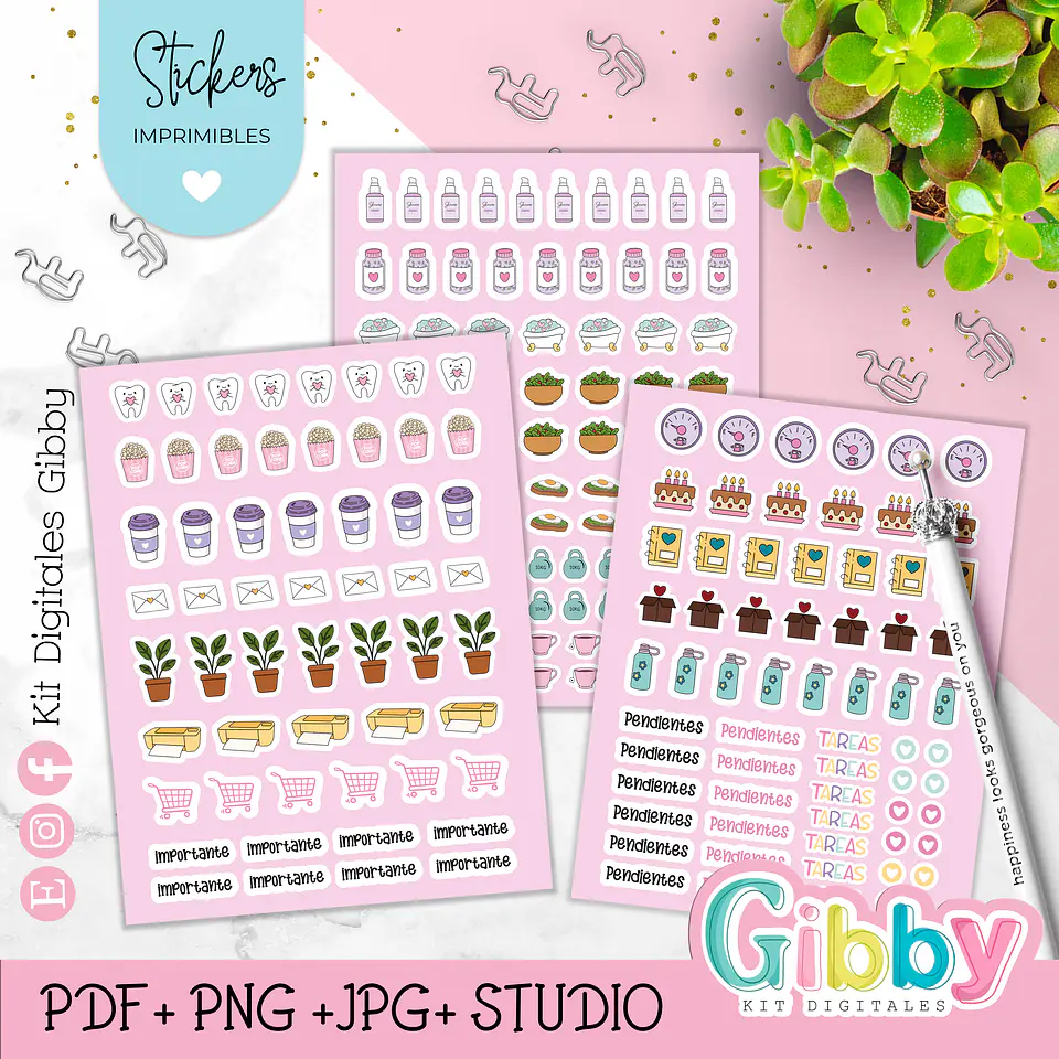 Stickers y/o Pegatinas para planner - Agendas  3