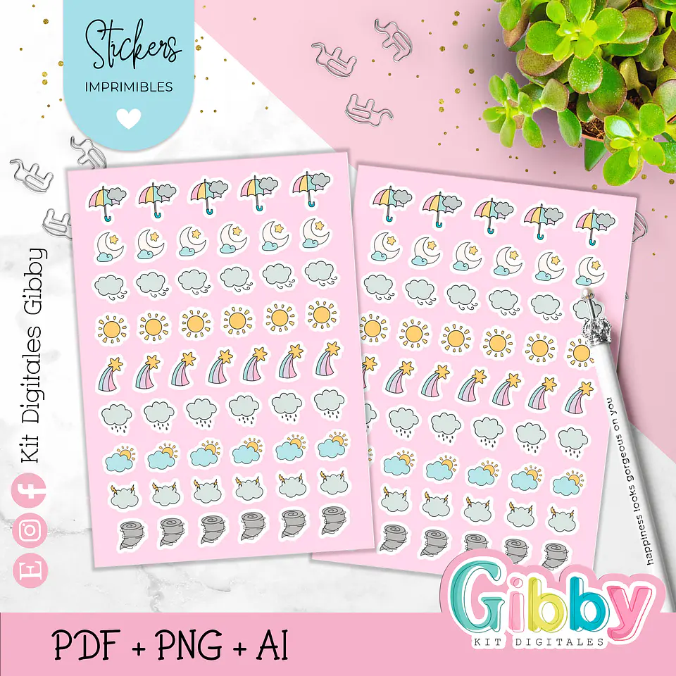 Stickers y/o Pegatinas para planner - Agendas  7