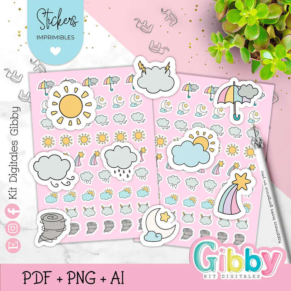 Stickers y/o Pegatinas para planner - Agendas  6