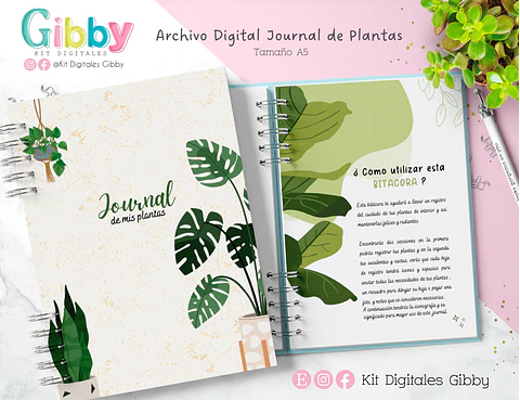 Kit Archivo - Journal registro de plantas 