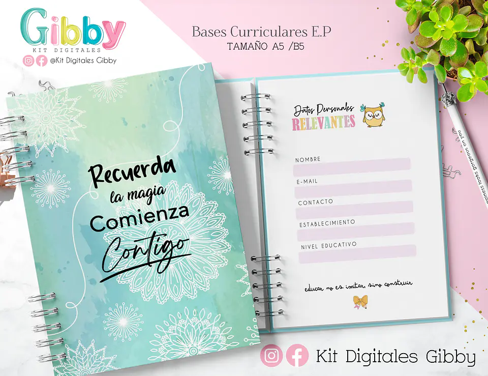 Kit Archivo - Bases Curriculares E.P (A5-B5) 2