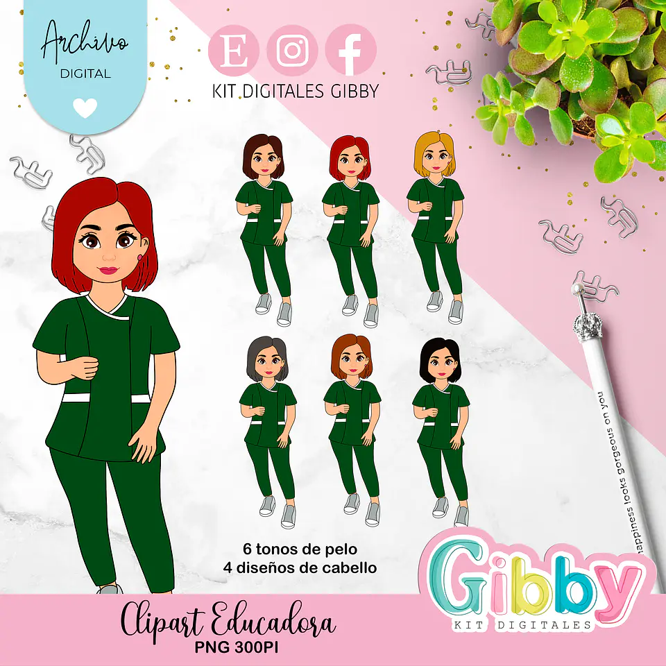 Clipart Educadora de Párvulos 4