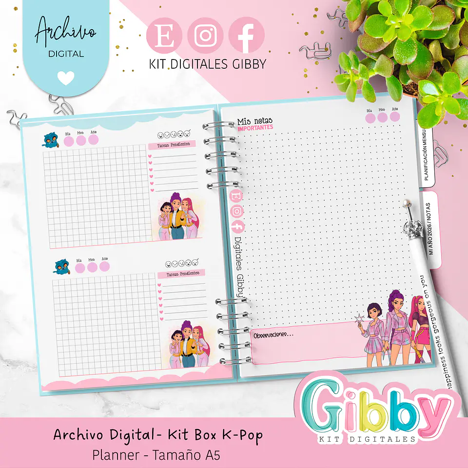 ARCHIVO DIGITAL - Kit box Guerreras K-Pop 11