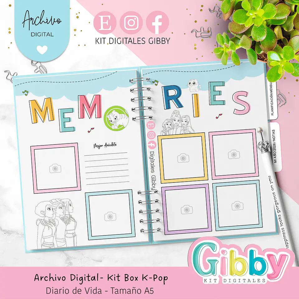 ARCHIVO DIGITAL - Kit box Guerreras K-Pop 4