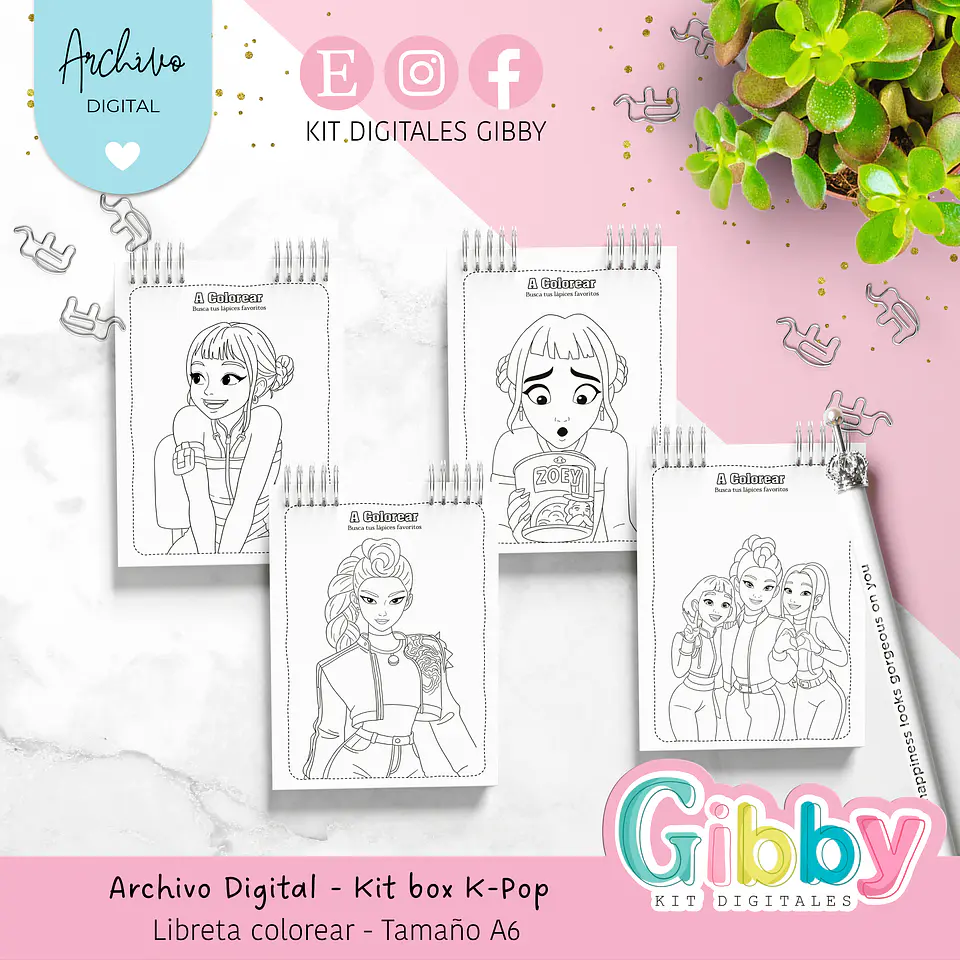 ARCHIVO DIGITAL - Kit box Guerreras K-Pop 12
