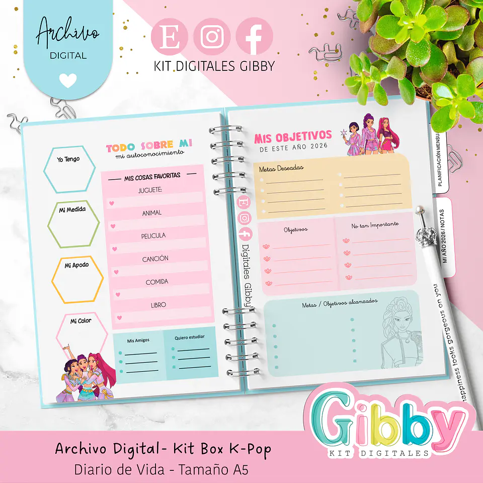 ARCHIVO DIGITAL - Kit box Guerreras K-Pop 3