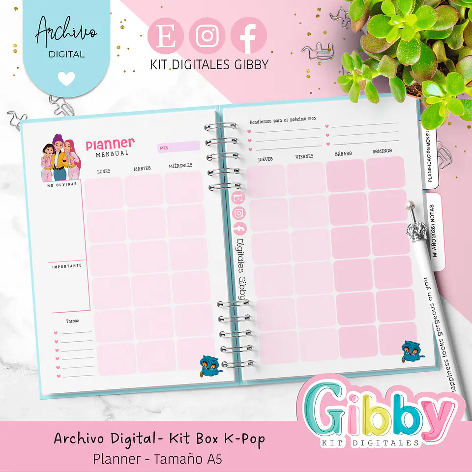 ARCHIVO DIGITAL - Kit box Guerreras K-Pop 9
