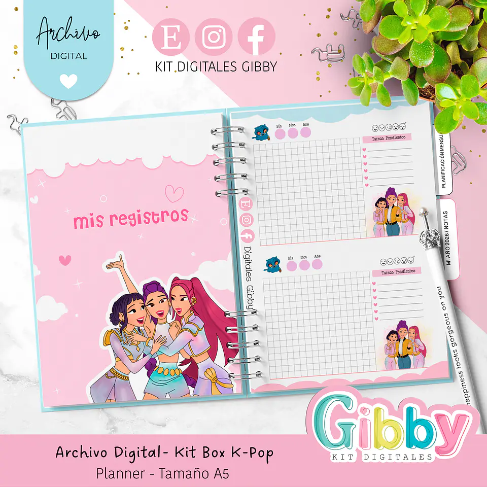 ARCHIVO DIGITAL - Kit box Guerreras K-Pop 10