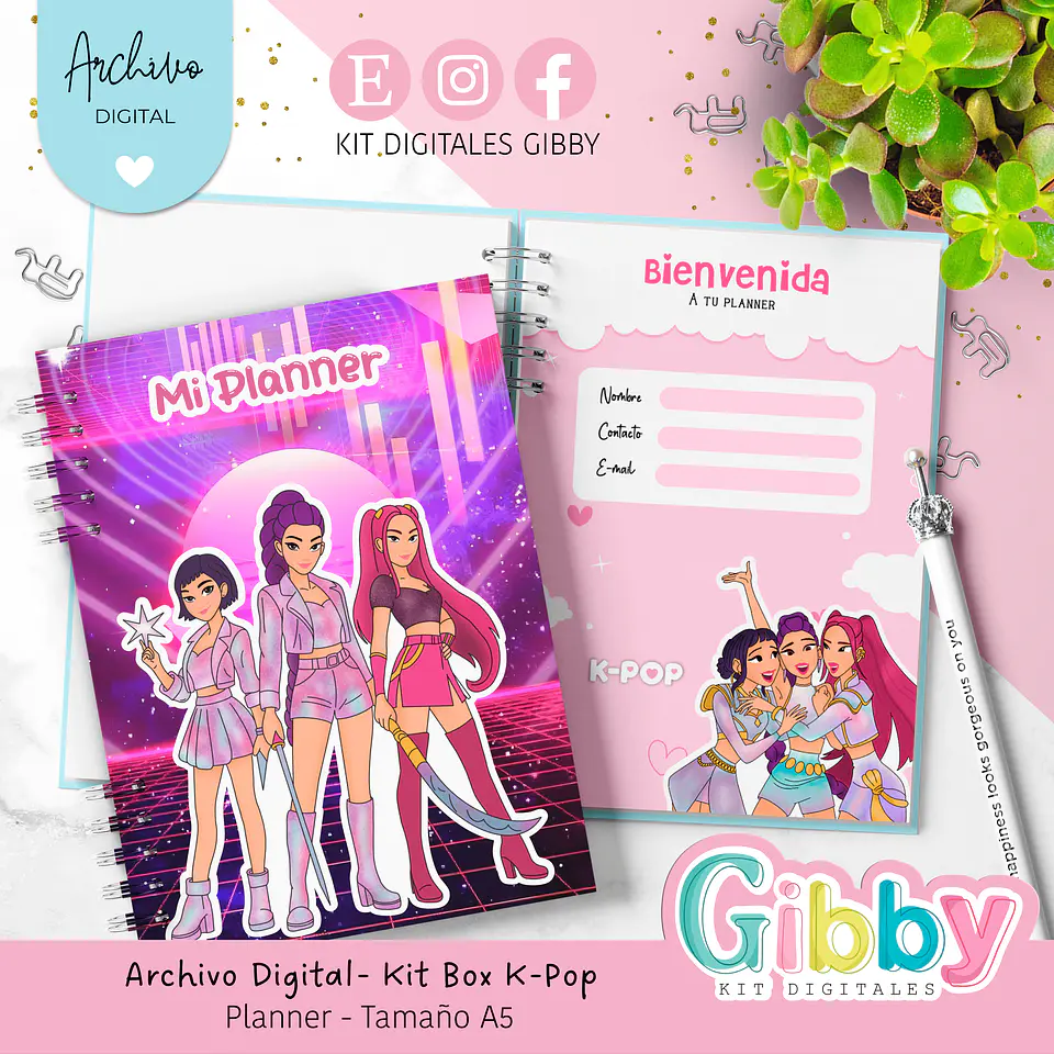 ARCHIVO DIGITAL - Kit box Guerreras K-Pop 6