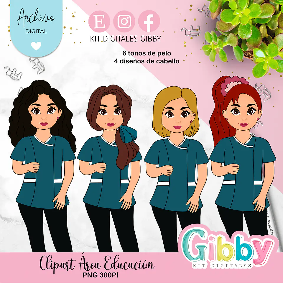 Clipart Área de la Educación - Profesora/Educadora diferencial n°2 1