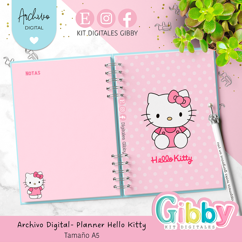 Archivo Digital - Planner Hello kitty  7
