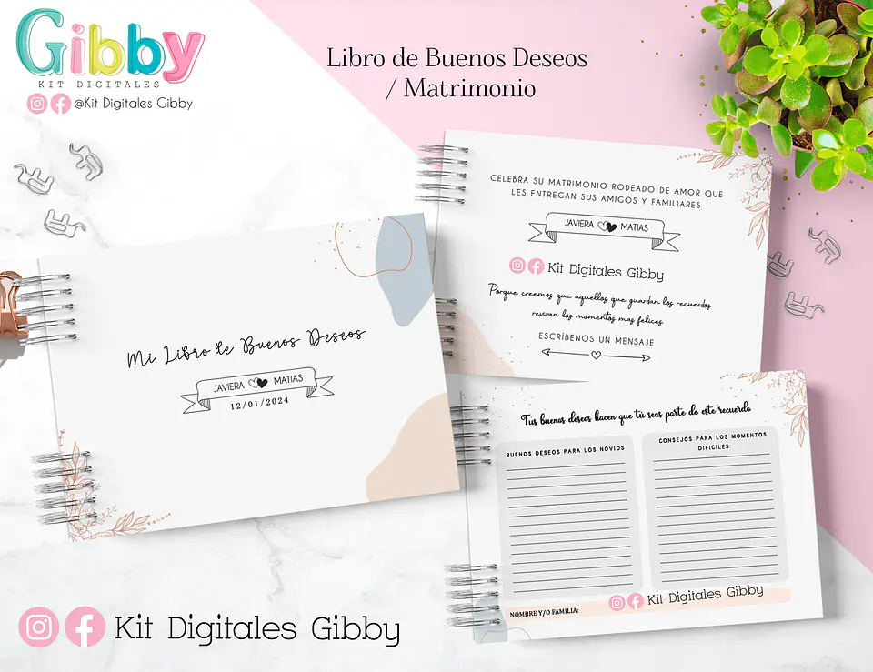 Archivos Digitales - Kit de Album buenos deseos 3