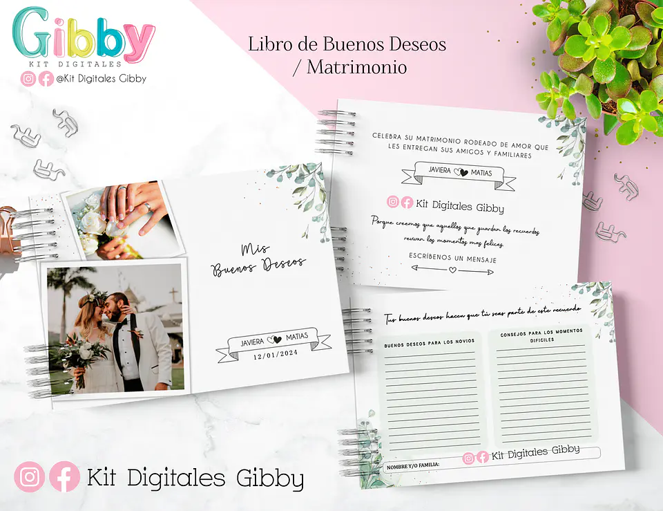 Archivos Digitales - Kit de Album buenos deseos 5