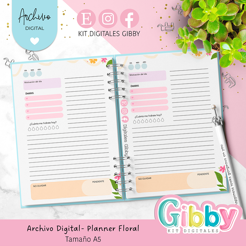 Archivo Digital - Planner Floral 2026 7