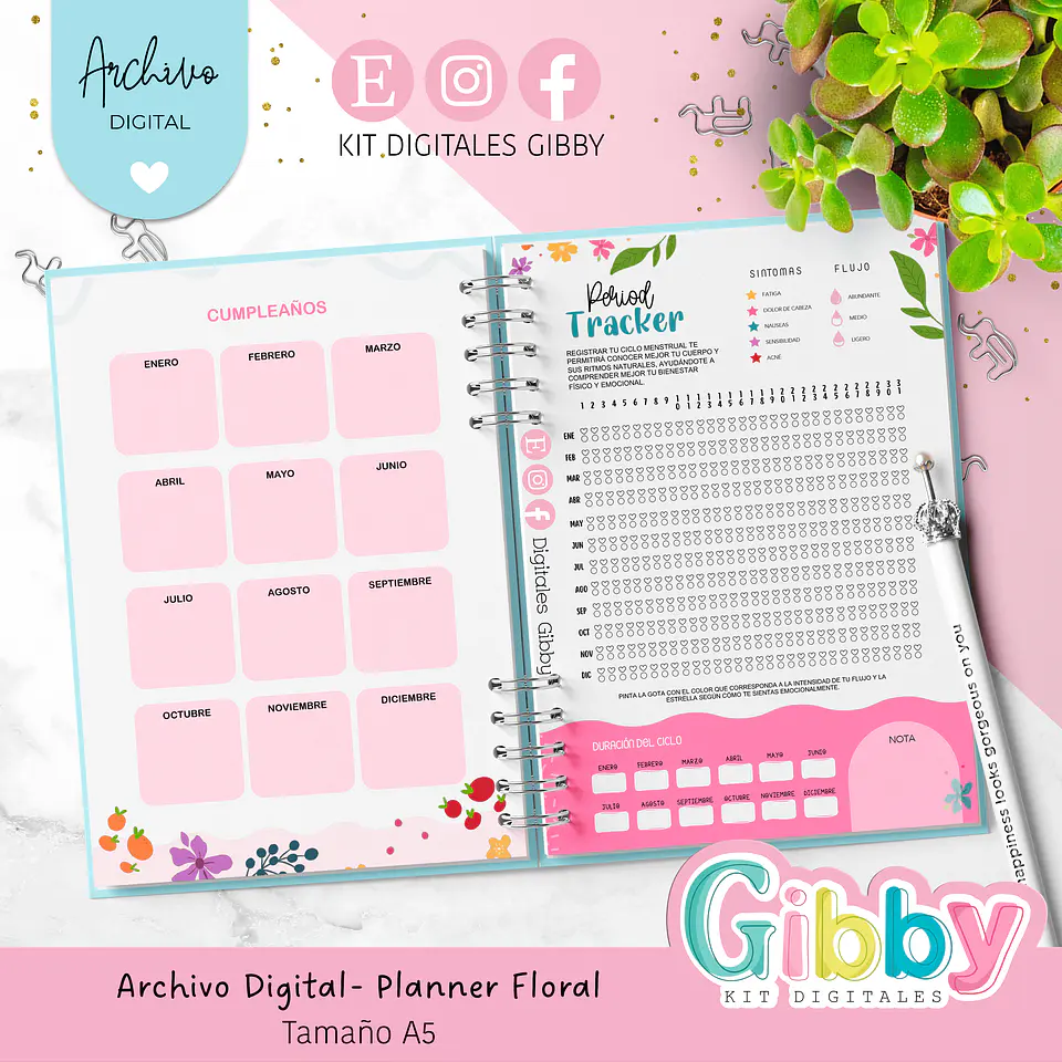 Archivo Digital - Planner Floral 2026 4