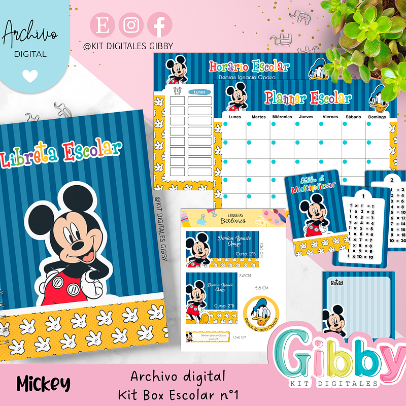 Archivo digital - Kit box escolar n°1 8