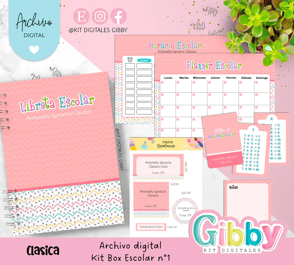 Archivo digital - Kit box escolar n°1 11