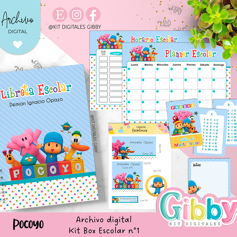 Archivo digital - Kit box escolar n°1 12