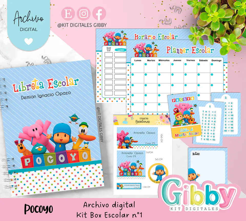Archivo digital - Kit box escolar n°1 12