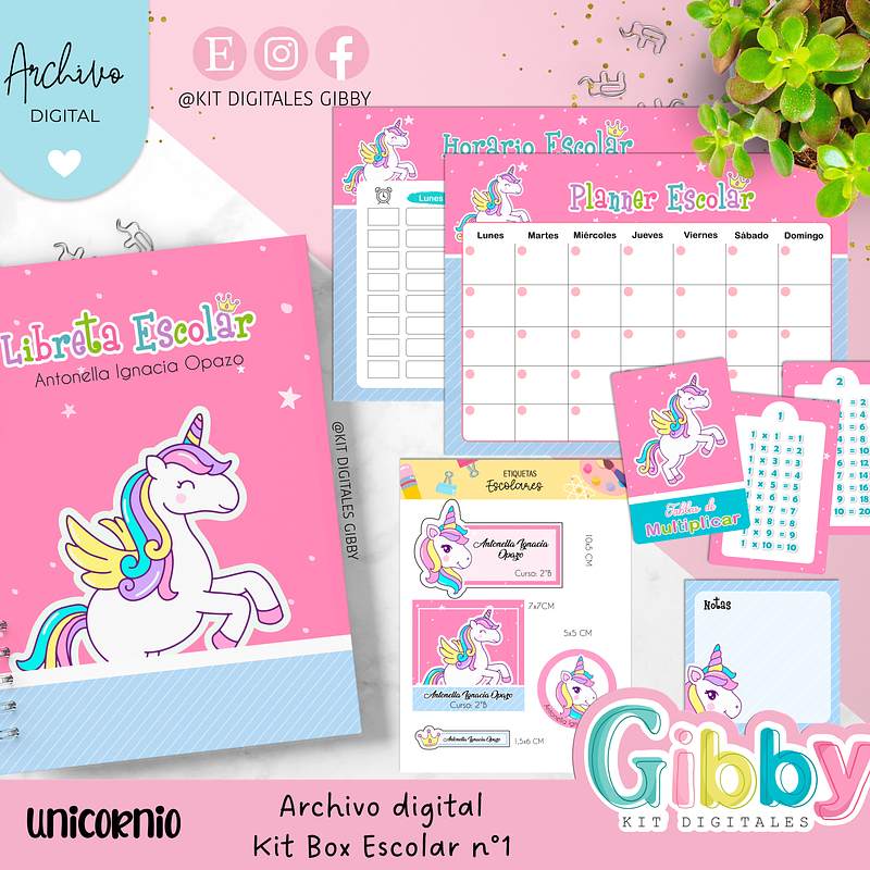 Archivo digital - Kit box escolar n°1 13