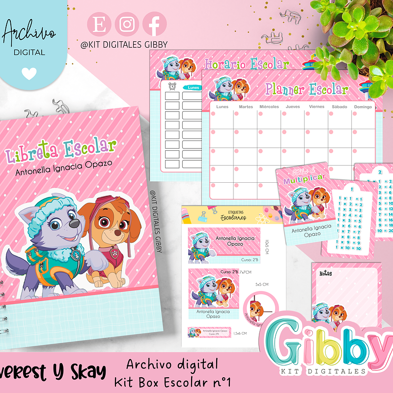 Archivo digital - Kit box escolar n°1 16