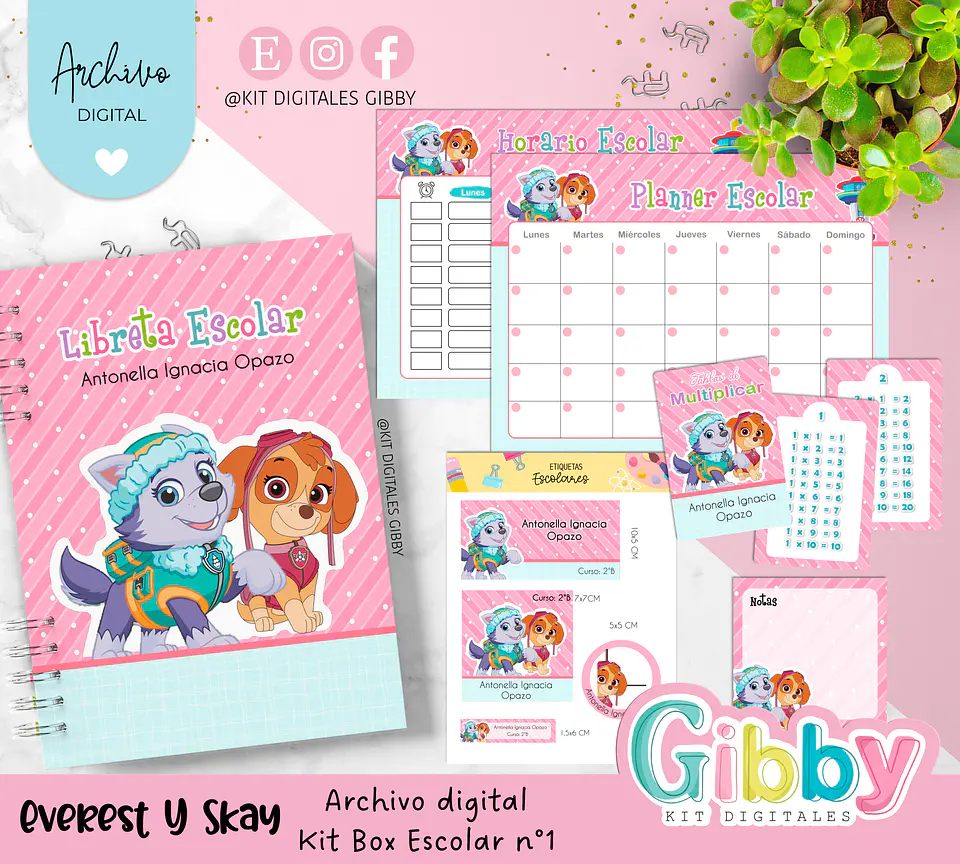 Archivo digital - Kit box escolar n°1 16