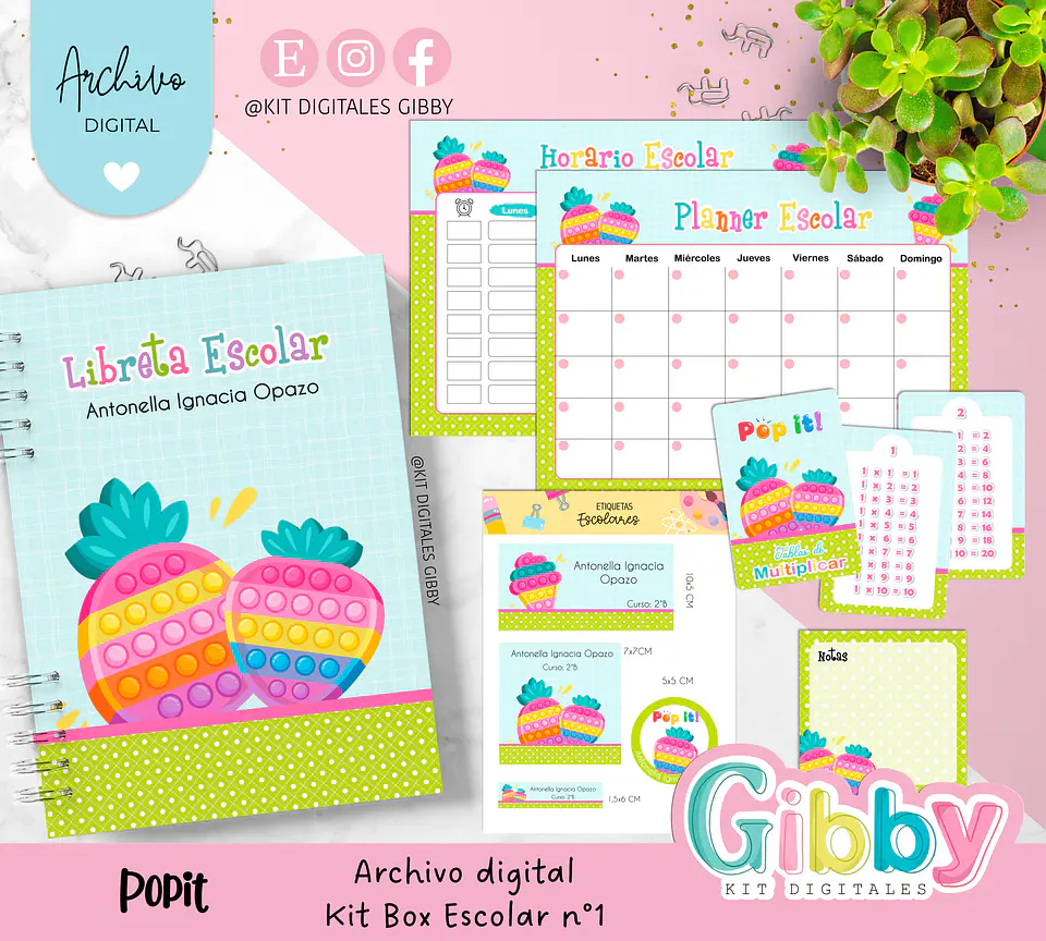 Archivo digital - Kit box escolar n°1 1