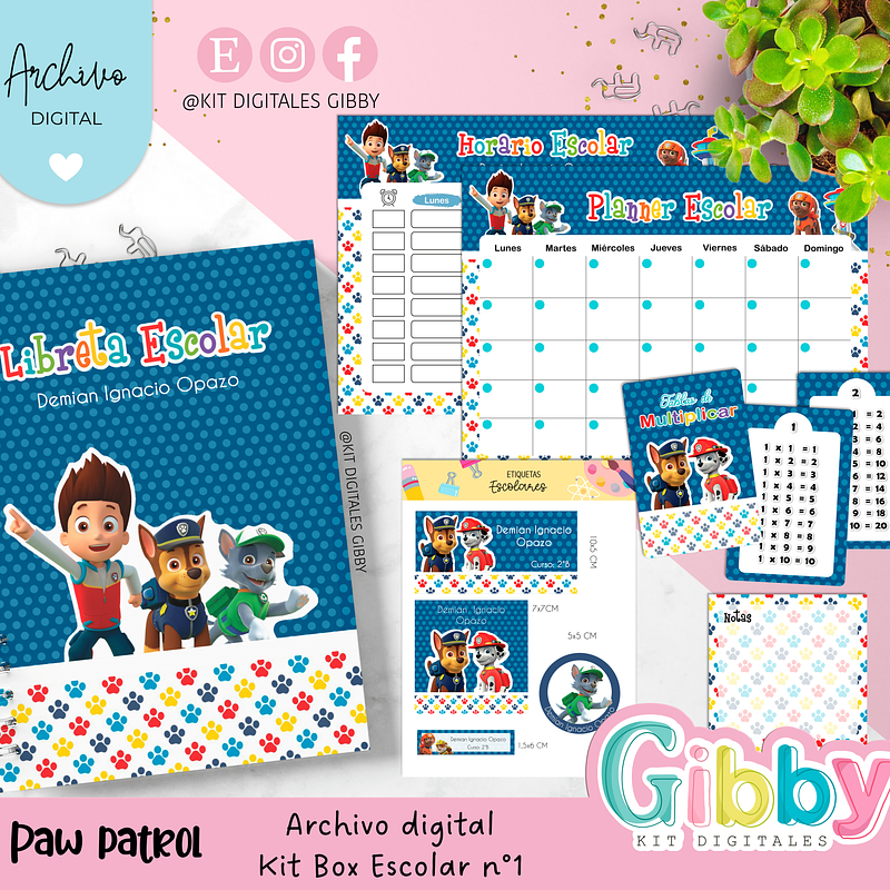 Archivo digital - Kit box escolar n°1 20