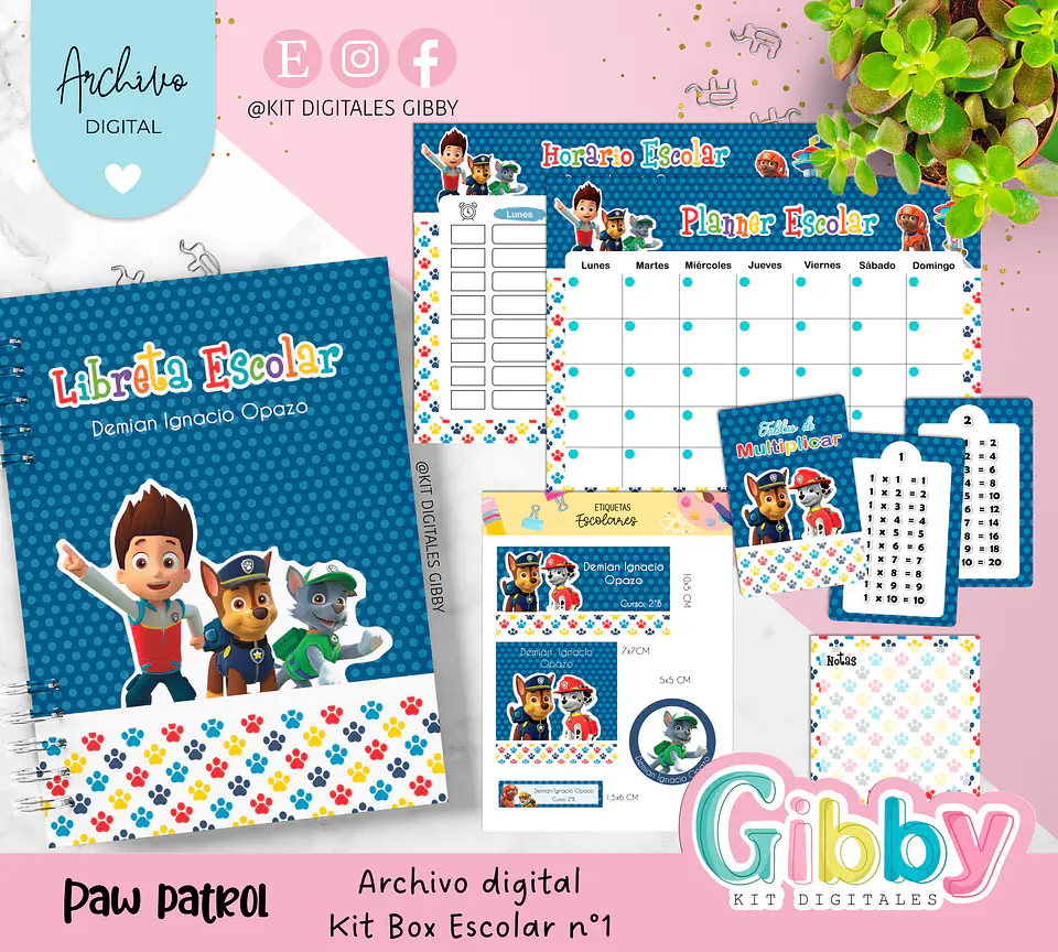 Archivo digital - Kit box escolar n°1 20