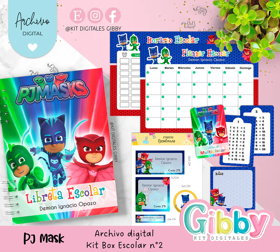Archivo digital - Kit box escolar n°2 12