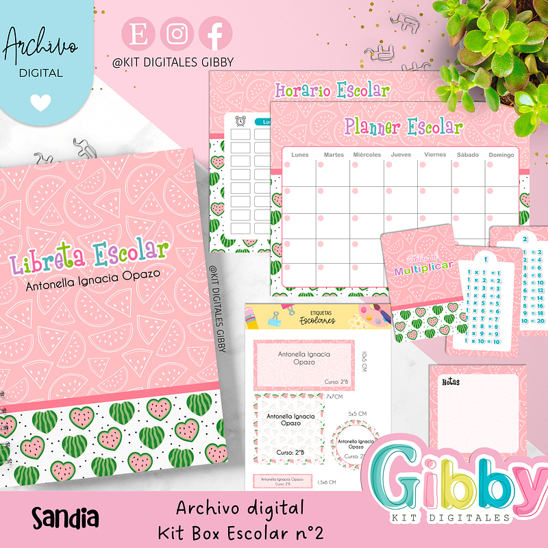 Archivo digital - Kit box escolar n°2 18