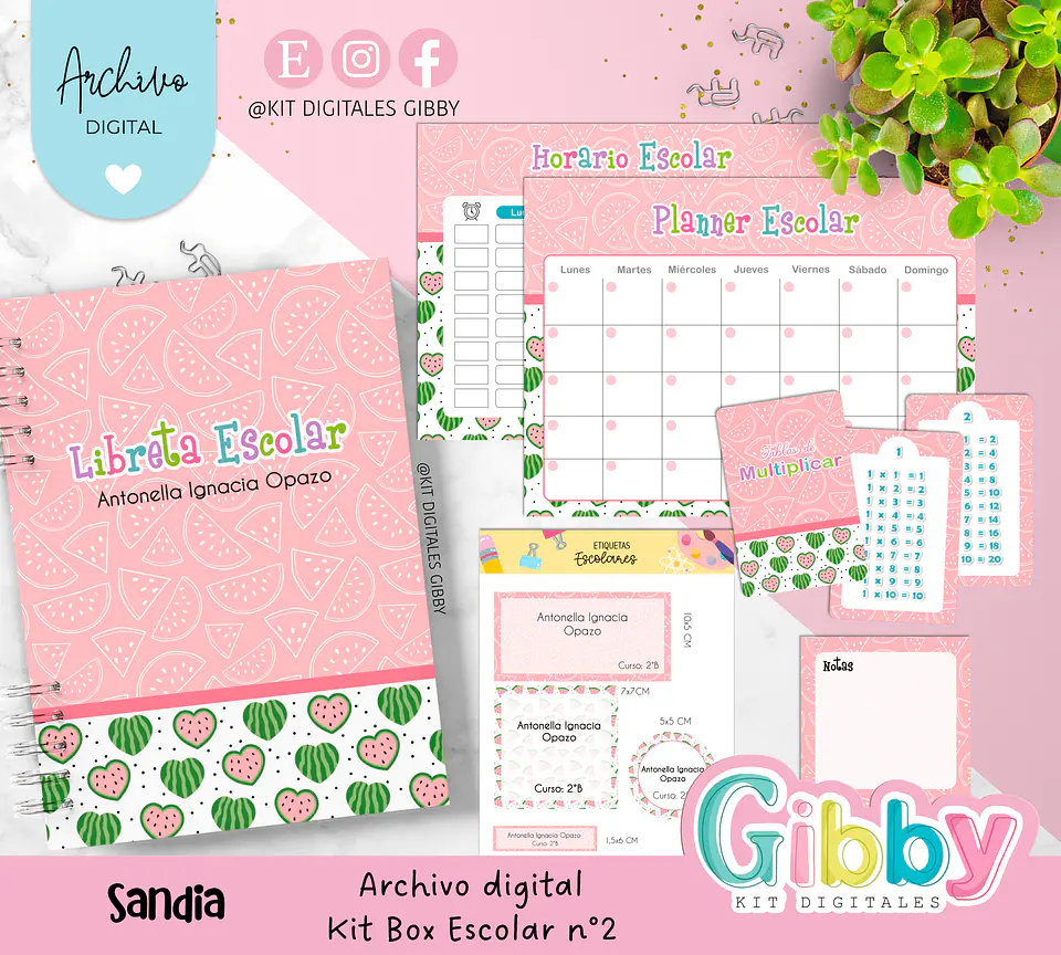 Archivo digital - Kit box escolar n°2 18