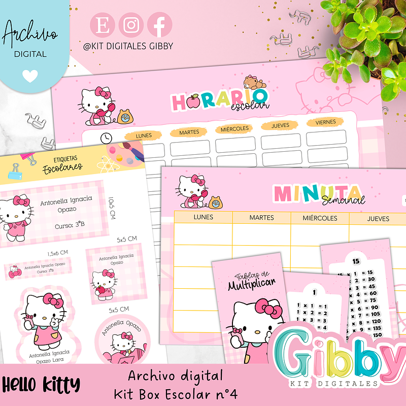 Archivo digital - Kit box escolar n°4 4