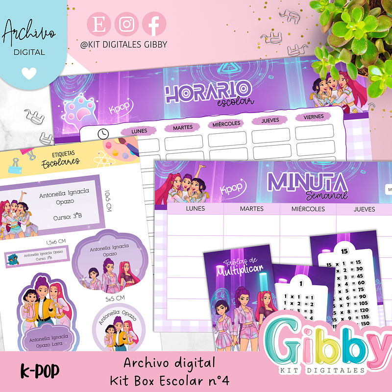 Archivo digital - Kit box escolar n°4 12