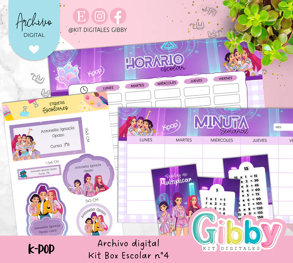 Archivo digital - Kit box escolar n°4 12