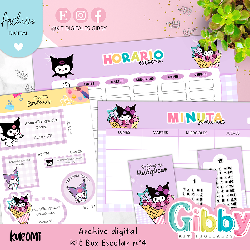 Archivo digital - Kit box escolar n°4 21